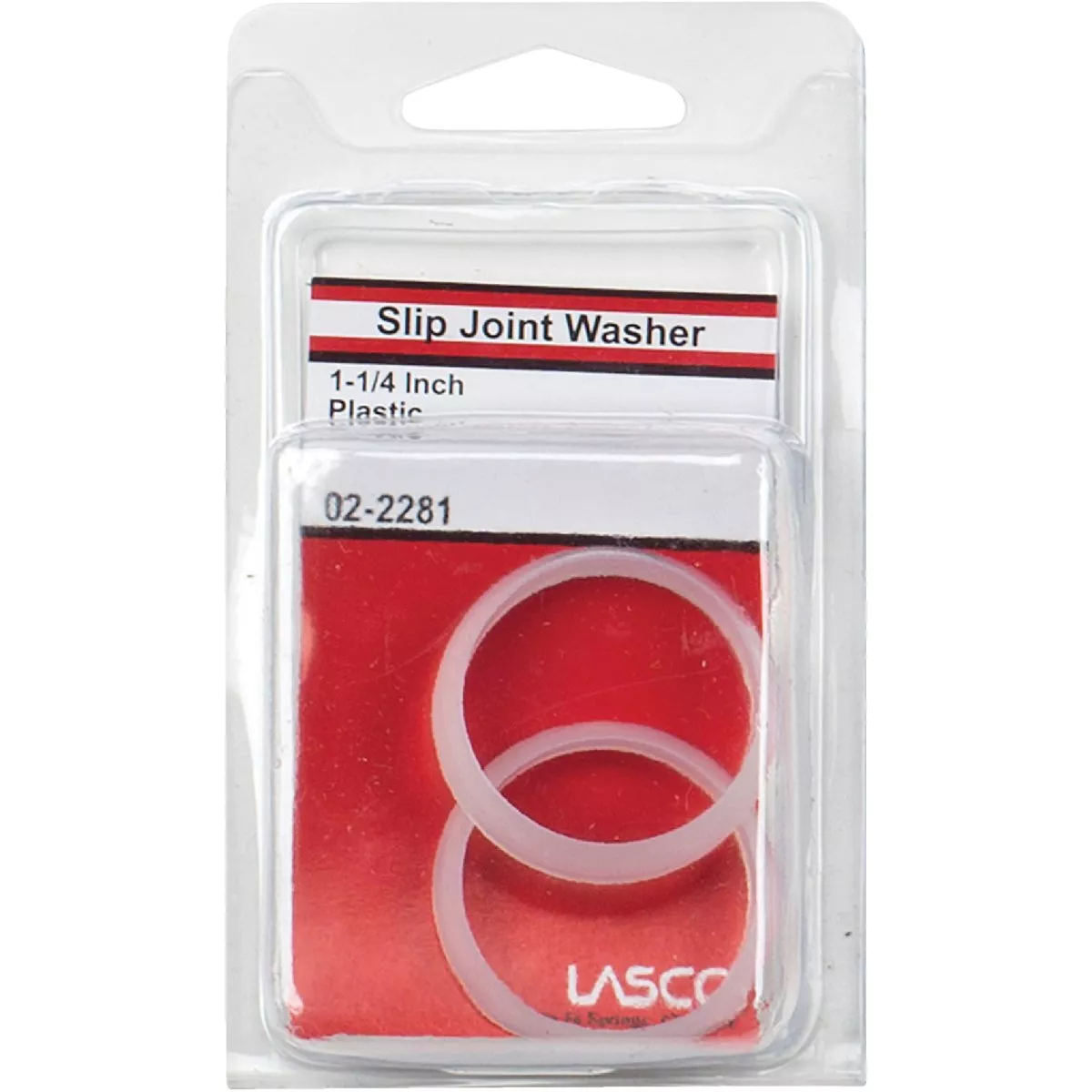Lasco 1-1/4 In. White Plastic/Poly Slip Joint Washer (2-Pack) - photo 2