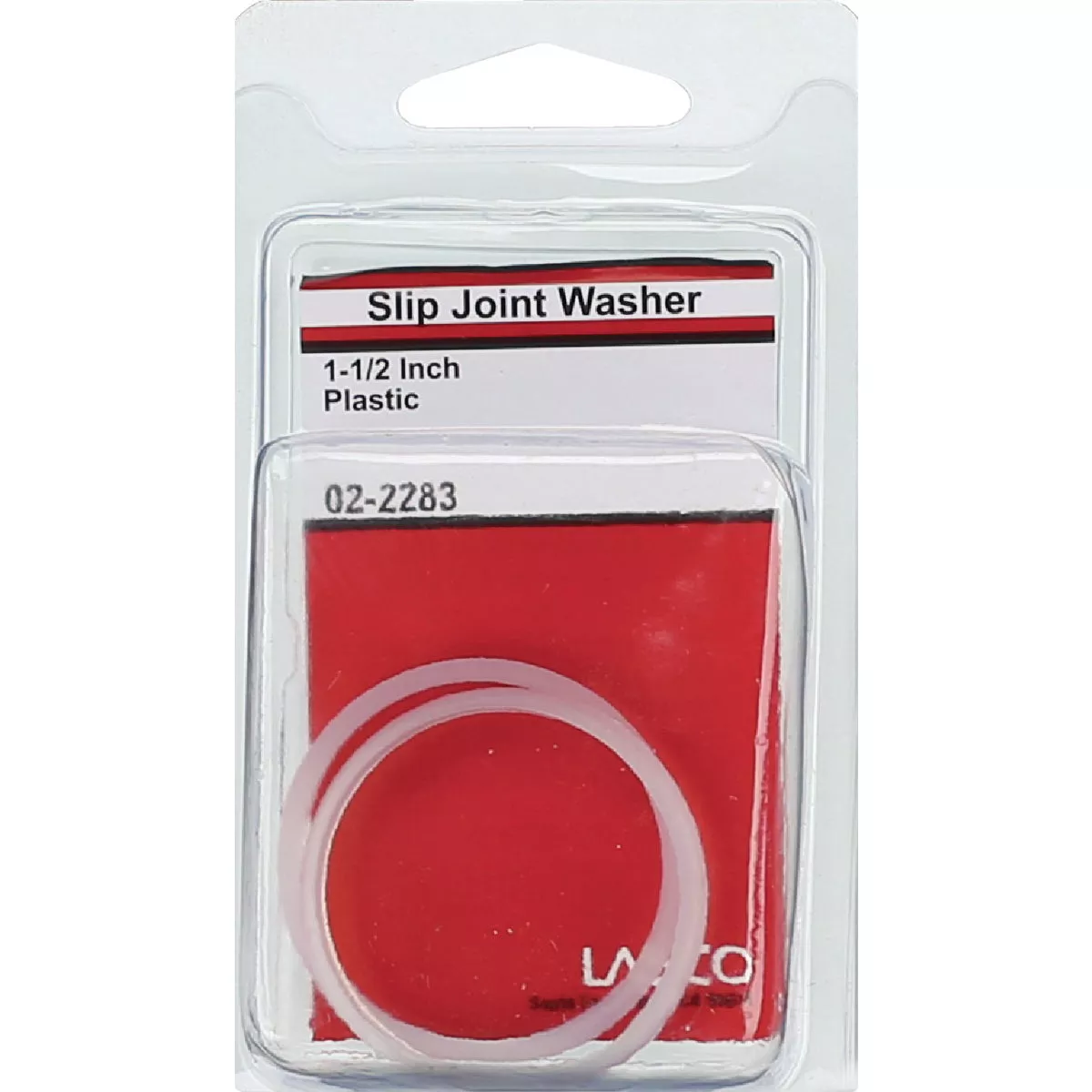Lasco 1-1/2 In. White Plastic/Poly Slip Joint Washer (2-Pack) - photo 2