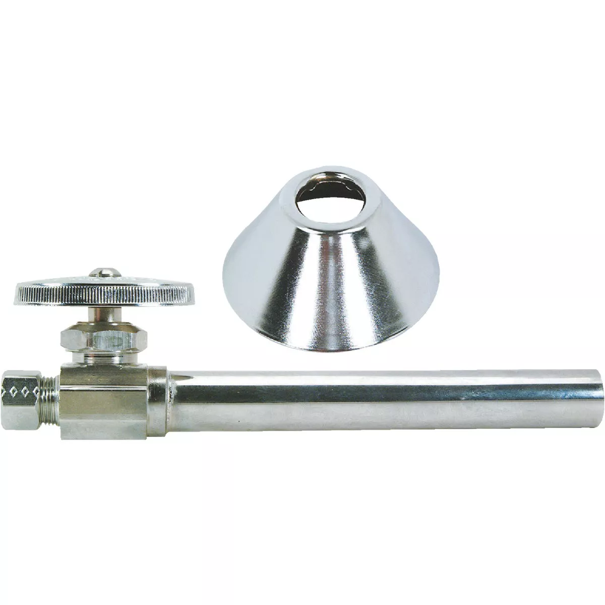 BrassCraft 1/2 In. Sweat x 3/8 In. OD Compression Straight Brass Valve