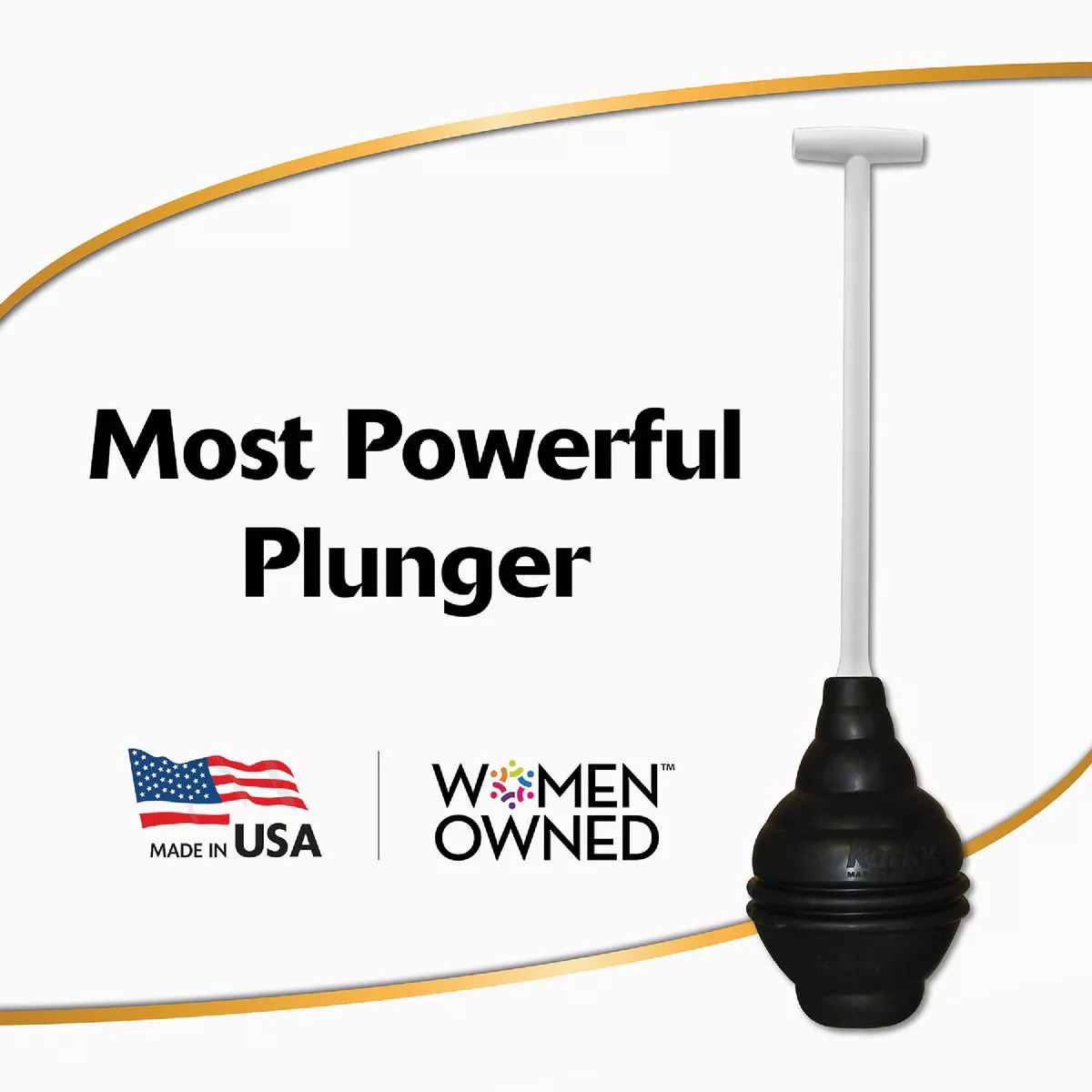 Korky Flexible Bellowed Head 6.5" Toilet Plunger - photo 2