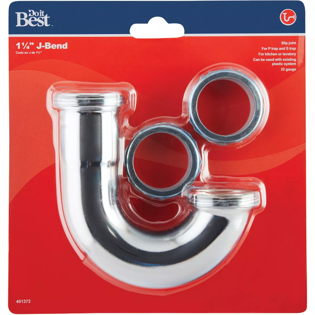 Do it Best 1-1/4 In. Chrome Plated J-Bend, Carded - photo 2
