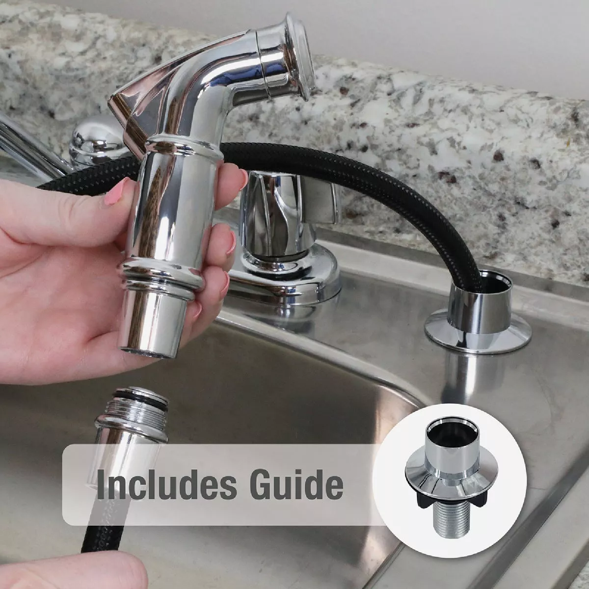 Danco Universal Fit Chrome Classic Sprayer Head - photo 7
