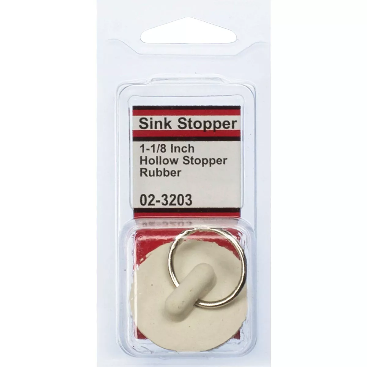 Lasco Hollow 1-1/8 In. White Sink Rubber Drain Stopper - photo 2
