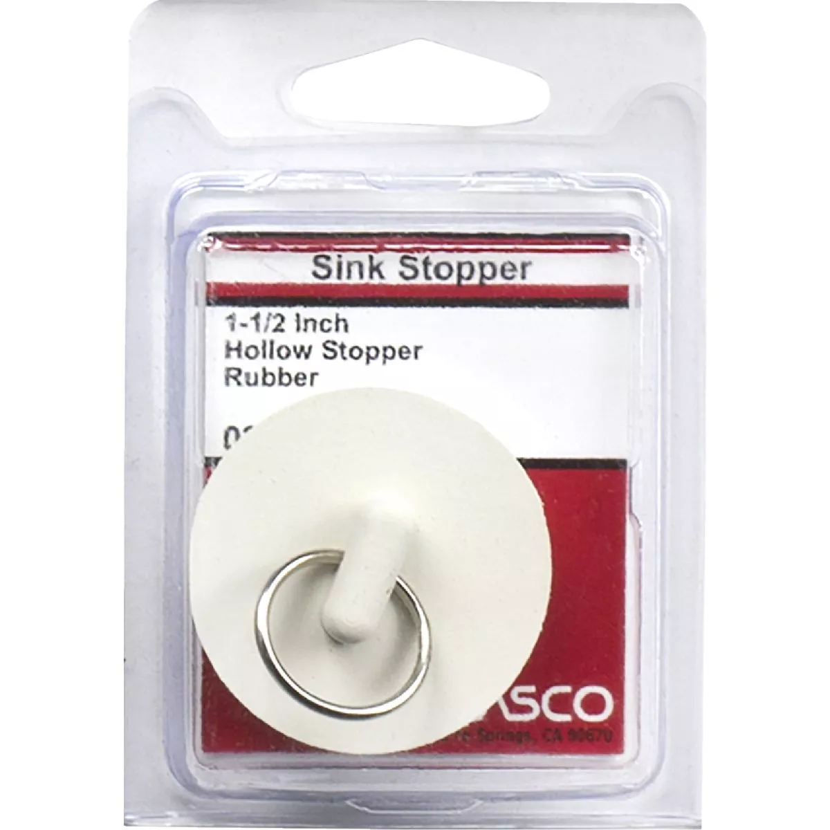 Lasco Hollow 1-1/2 In. White Sink Rubber Drain Stopper - photo 2