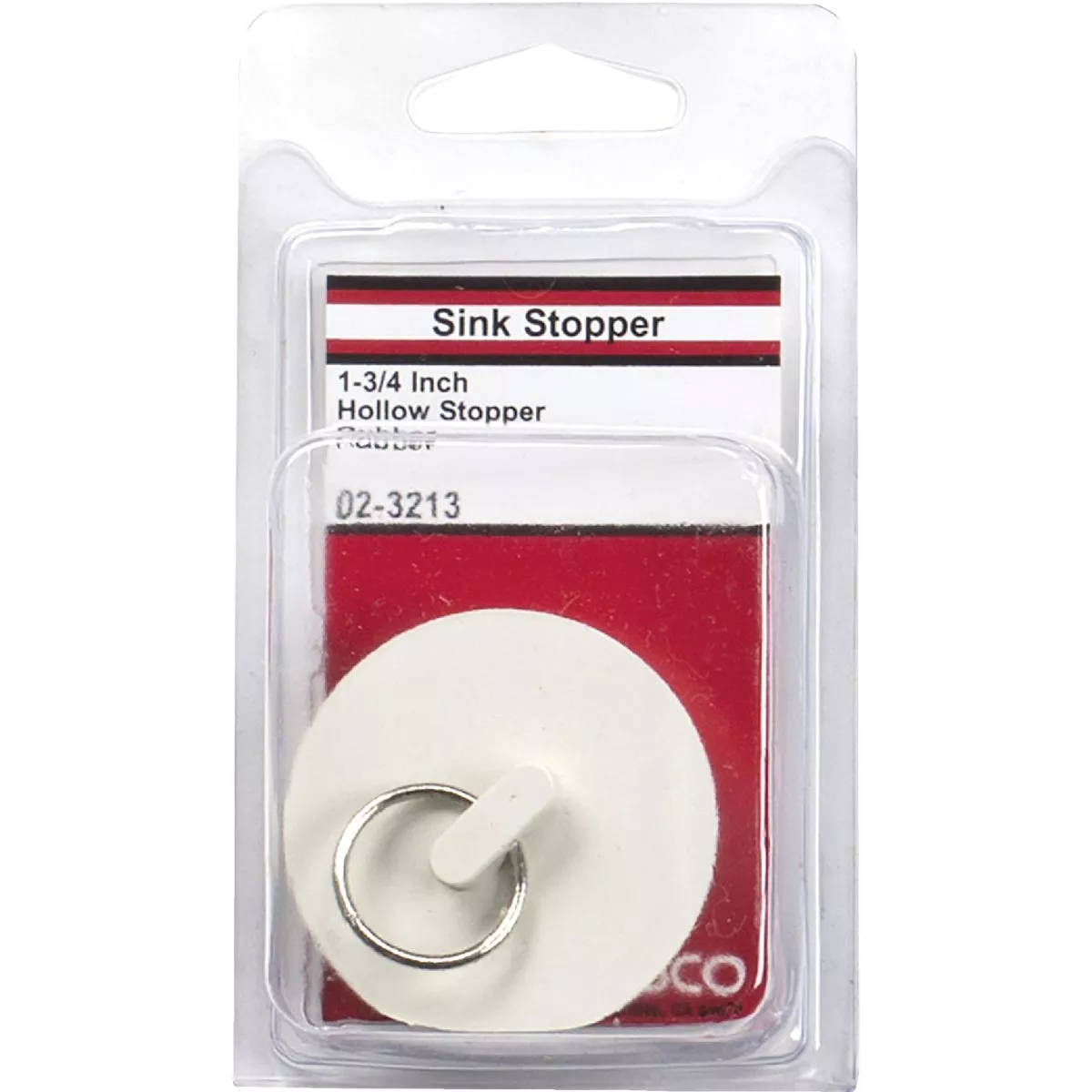 Lasco Hollow 1-3/4 In. White Sink Rubber Drain Stopper - photo 2