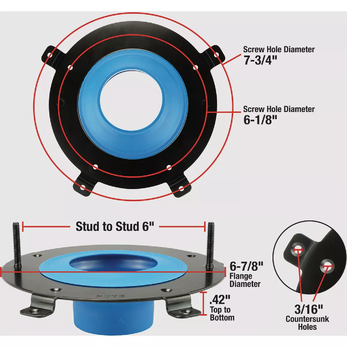 Danco HydroSeat Toilet Flange Repair Kit - photo 2
