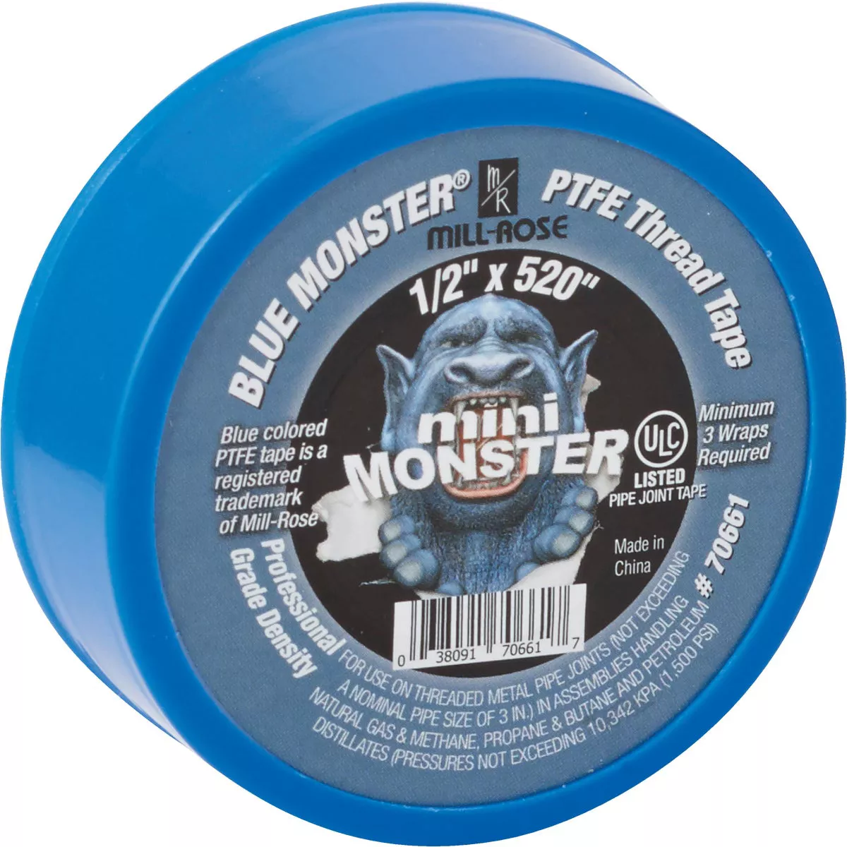 BLUE MONSTER 1/2 In. x 520 In. Blue Thread Seal Tape - photo 2