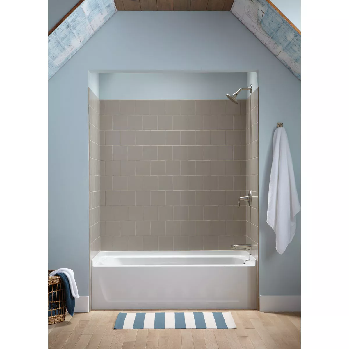 Sterling Ensemble 60 In. L x 30-1/4 In. W Right Drain Rectangular Alcove Bathtub in White - photo 3