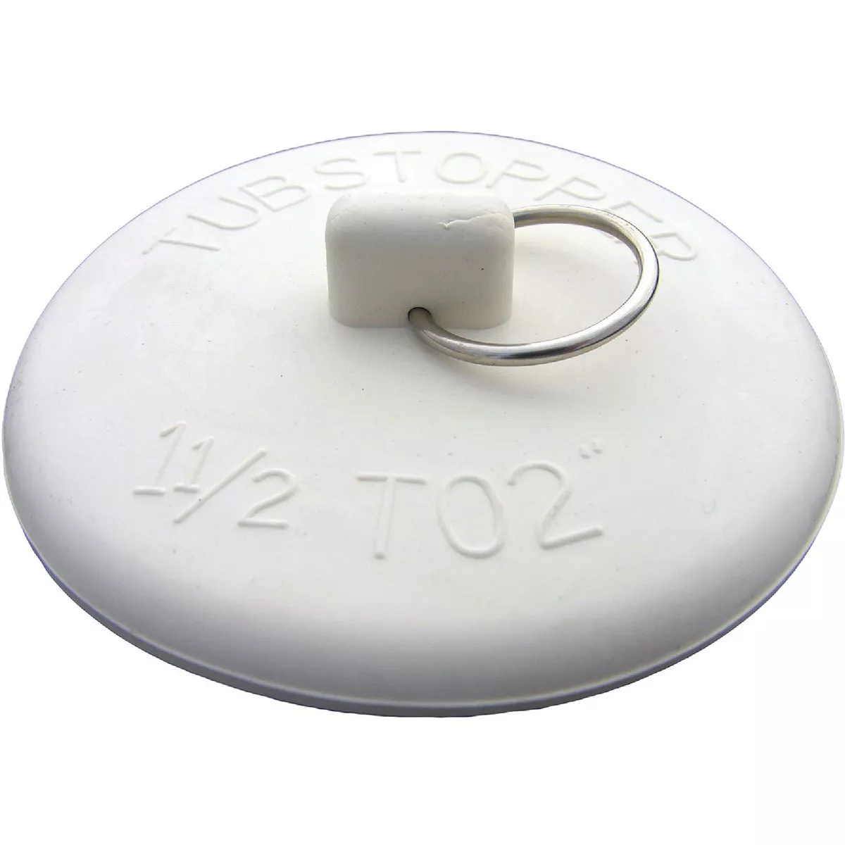 Lasco 1-1/2 In. to 2 In. White Ruber Bathtub Drain Stopper