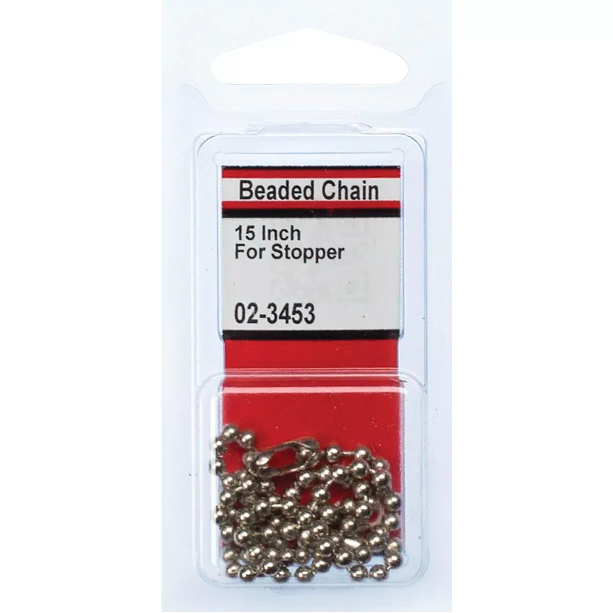 Lasco Chrome Bead 15 In. Chrome Plated Stopper Chain - photo 2