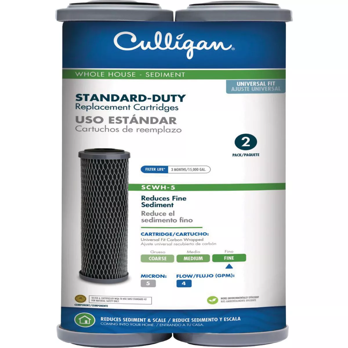Culligan Sediment Advanced Whole House Water Filter Cartridge, (2-Pack) - photo 2