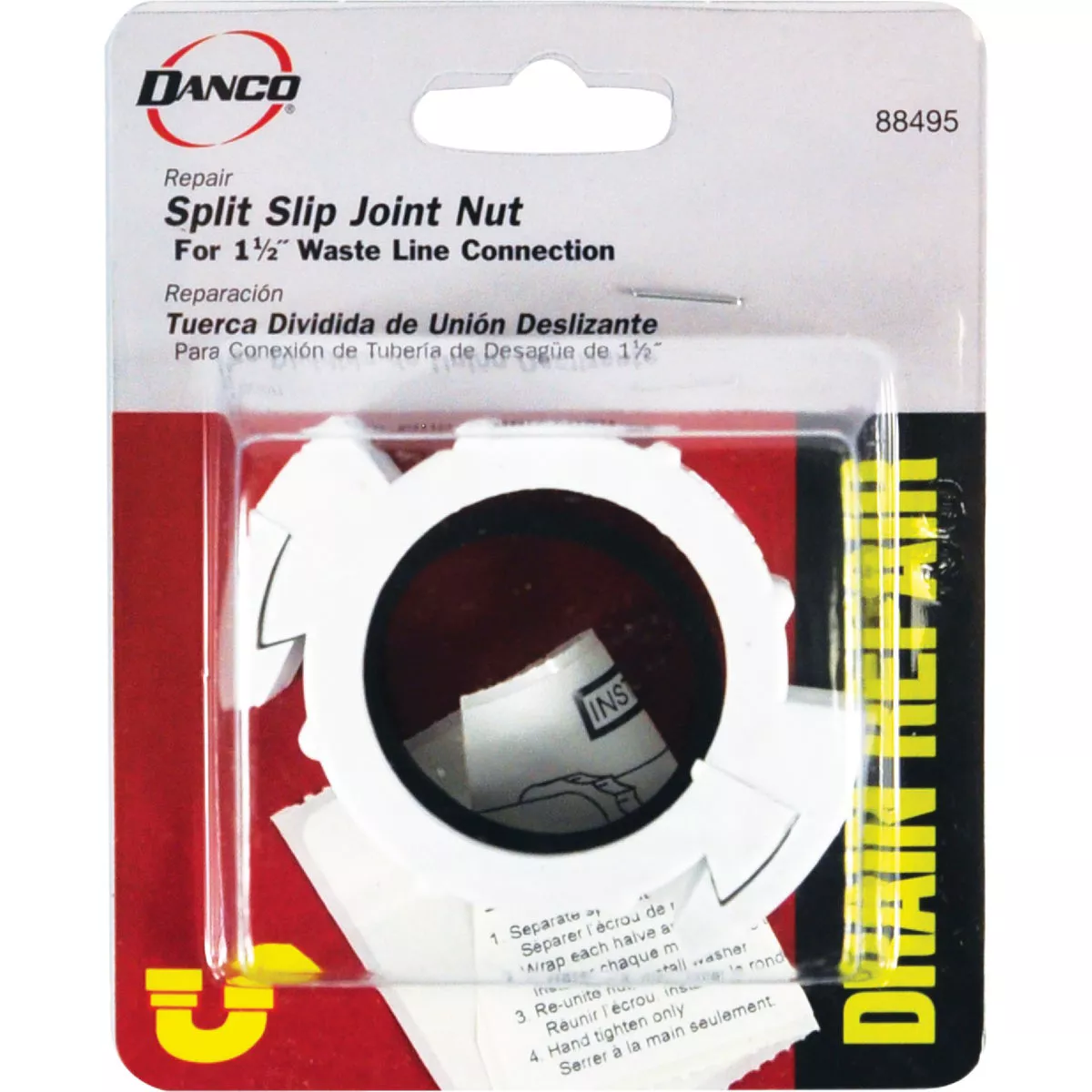 Danco 1-1/2 In. Plastic Slip Joint Nut and Washer - photo 2