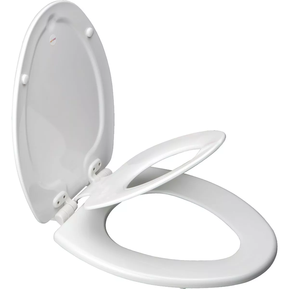 Bemis Mayfair NextStep2 Elongated Closed WhisperClose White Enameled Wood Toilet Seat