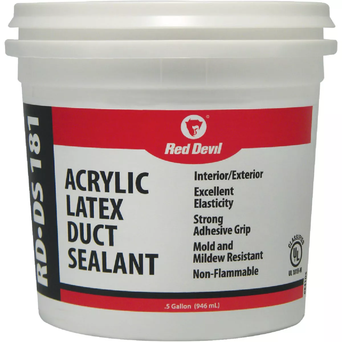 Red Devil RD-DS 181 0.5 Gal. Acrylic Latex Duct Sealant, Gray | Do