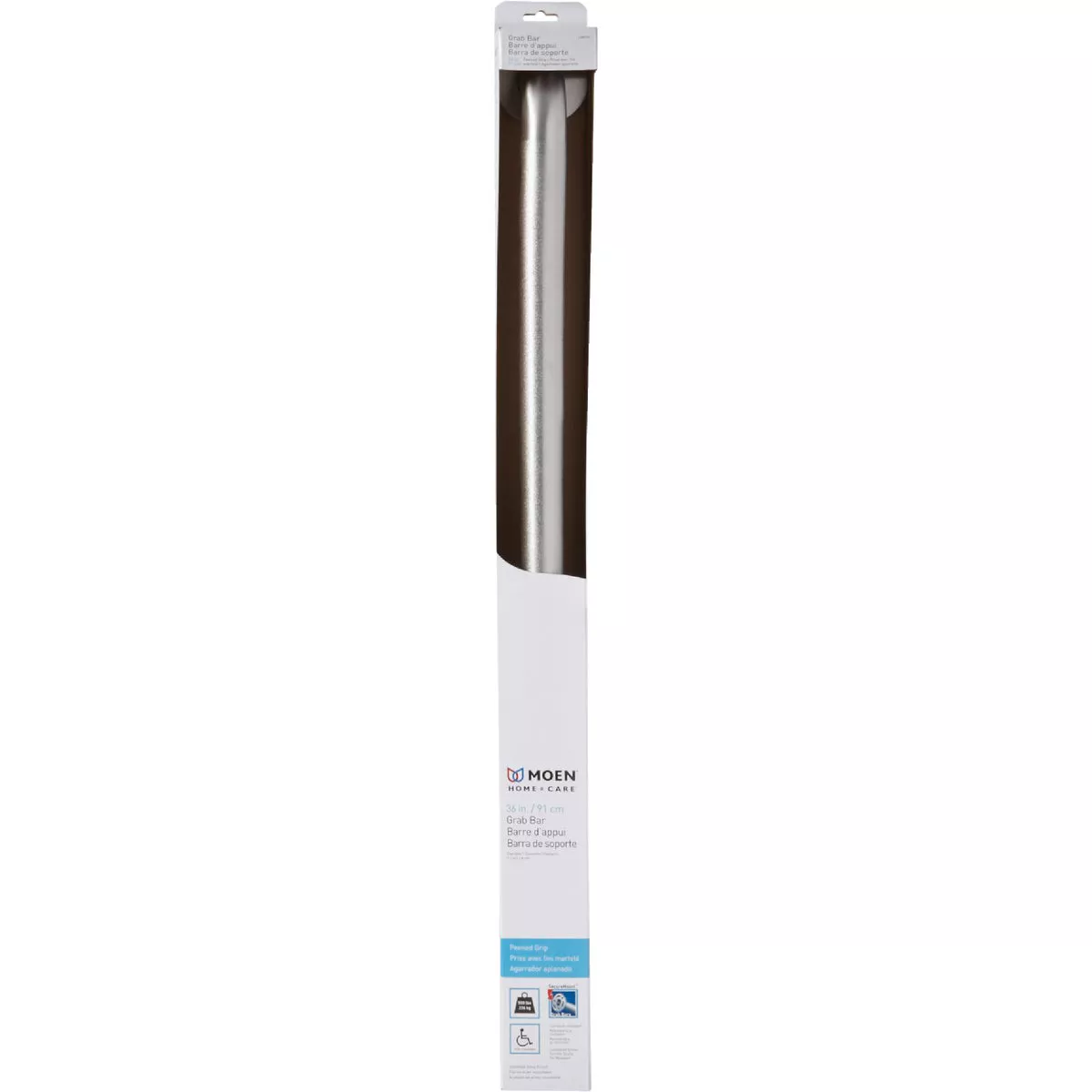 Moen Home Care 36 In. Concealed Screw Grab Bar, Peened - photo 2