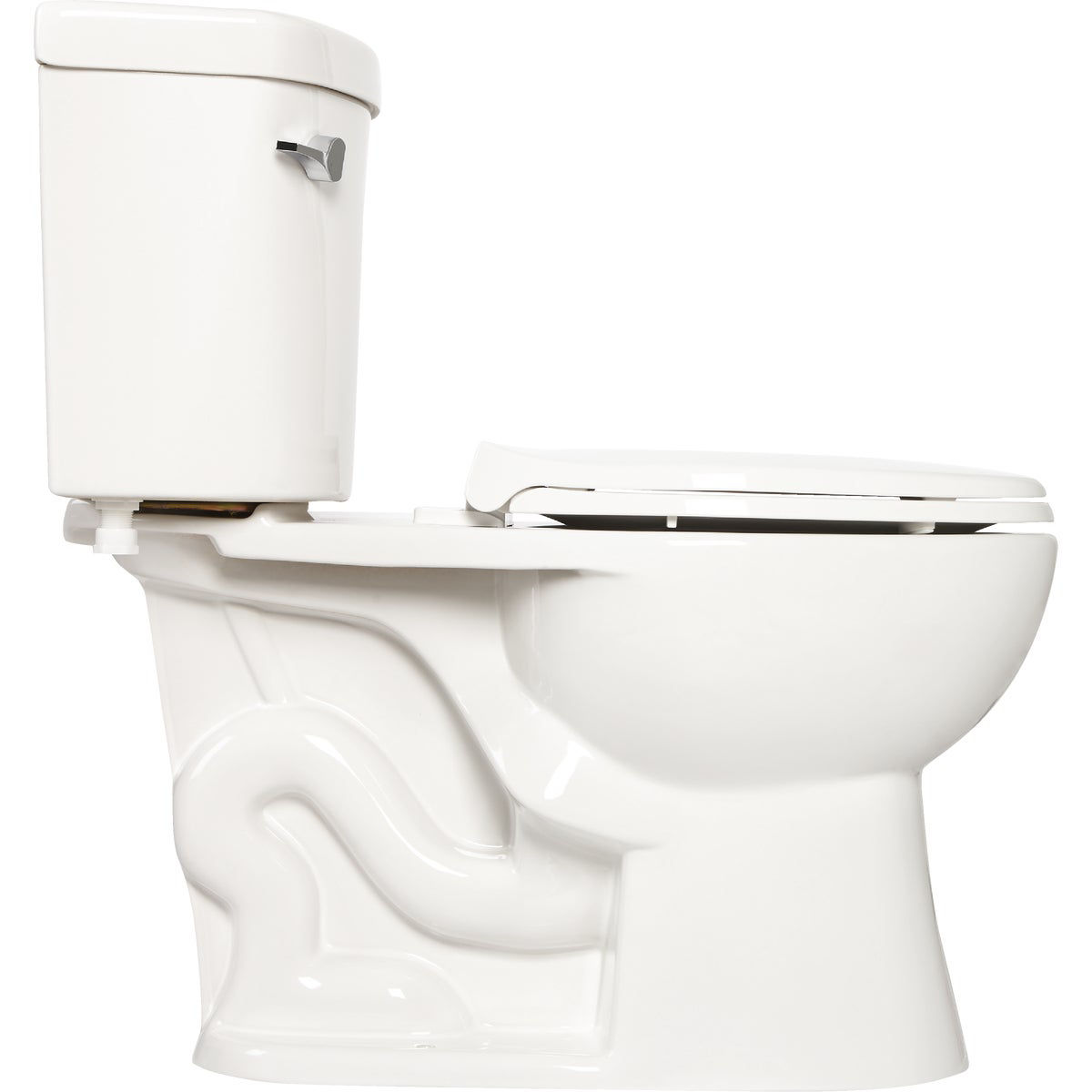 Delta Turner White Elongated Bowl 1.28 GPF Toilet Do it Best