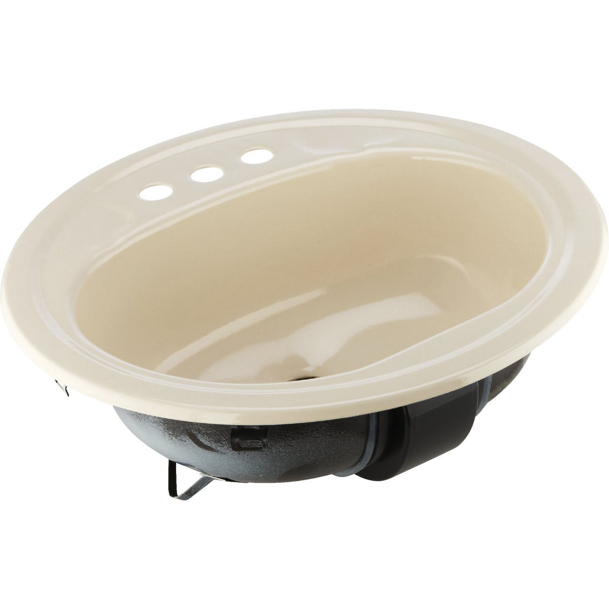 Briggs Anderson Round Drop-In Oval Bathroom Sink, Bone | Do it Best