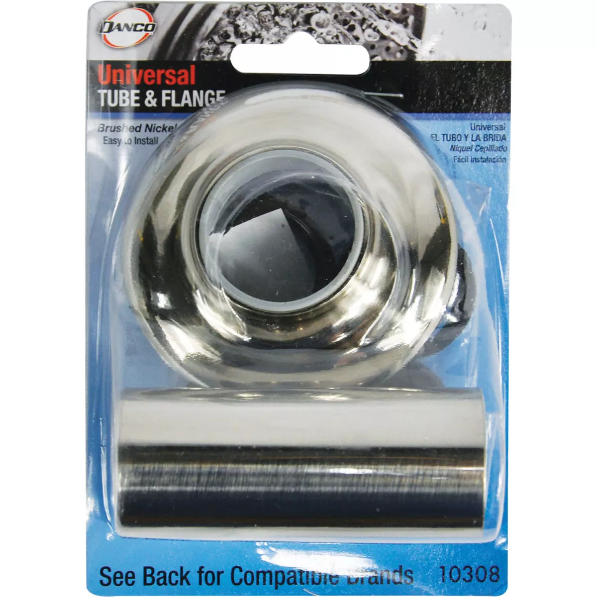 Danco 3 In. OD Brushed Nickel Universal Tub & Shower Tube And Flange - photo 2