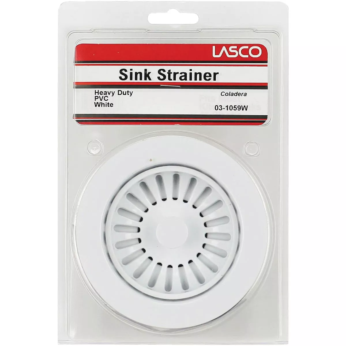 Lasco 3-1/2 In. Heavy-Duty Basket Strainer Assembly, White - photo 2