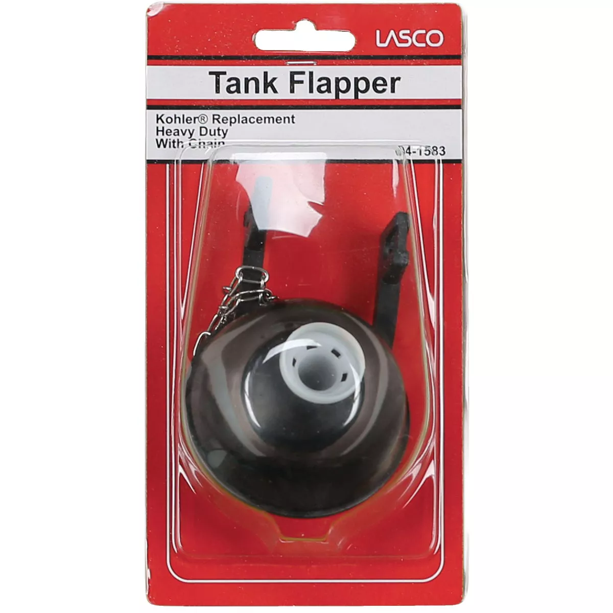 Lasco Kohler Universal Red Rubber Ball Shaped Replacement Flapper with Chain - photo 2