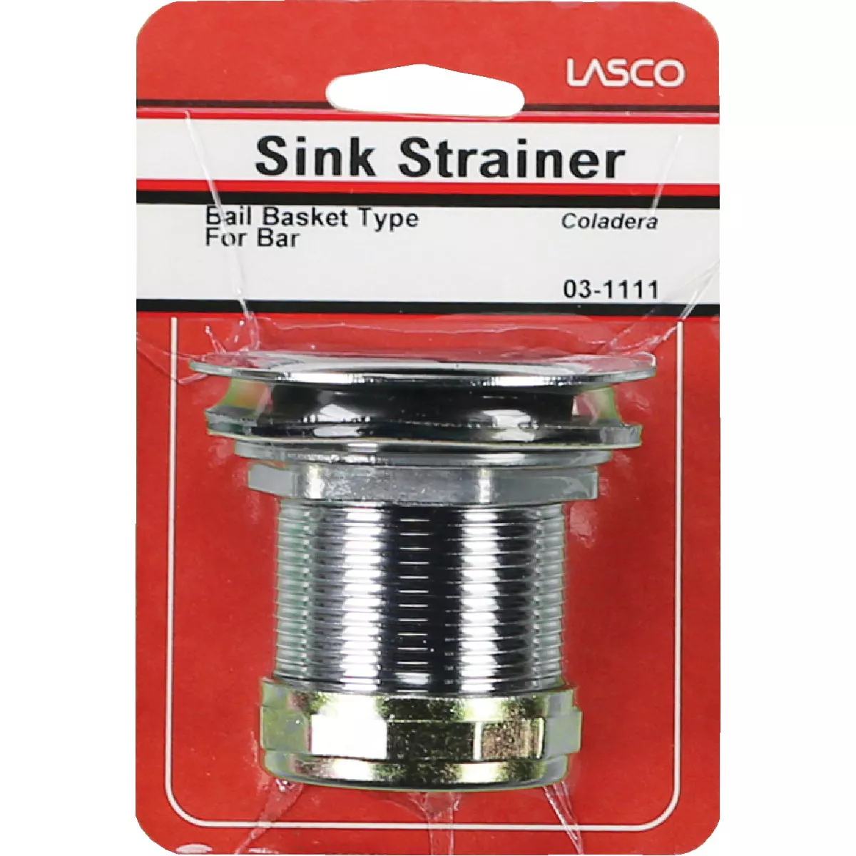 Lasco 2 In. Jr. Duo Chrome Plated Stainless Steel Bail Bar Basket Strainer Assembly - photo 2