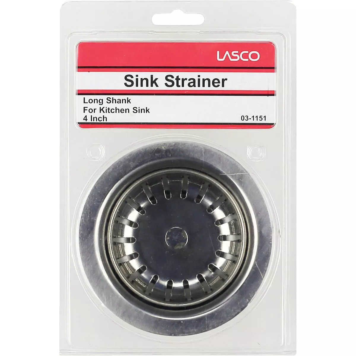 Lasco 3-1/2 In. Chrome Plated Stainless Steel Long Shank Basket Strainer Assembly - photo 2