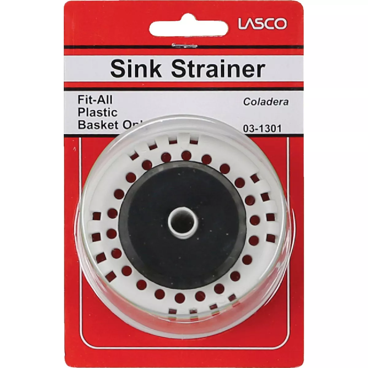 Lasco 3-3/8 In. White Duo Basket Strainer Stopper - photo 2