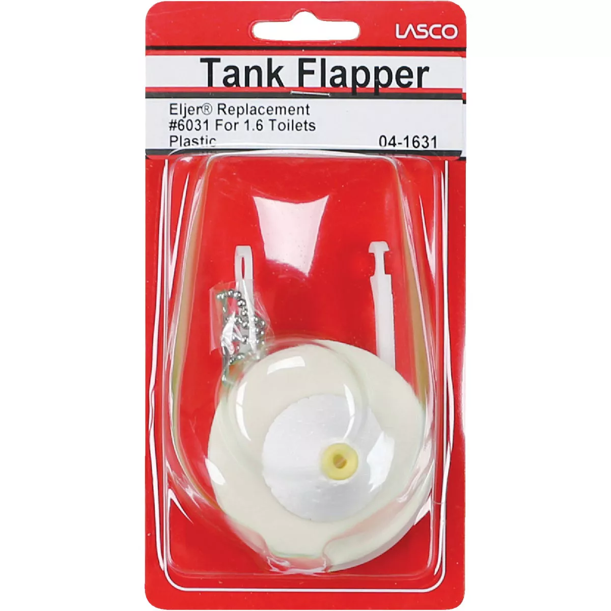 Lasco Eljer White Plastic Toilet Flapper with Foam Float & Chain - photo 2