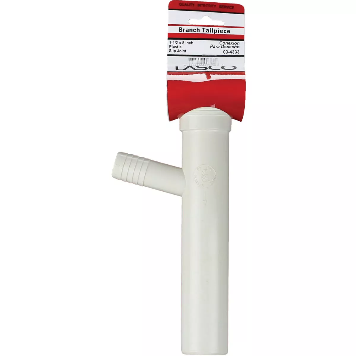 Lasco 1-1/2 In. x 8 In. White Slip Joint Dishwasher Tailpiece - photo 2