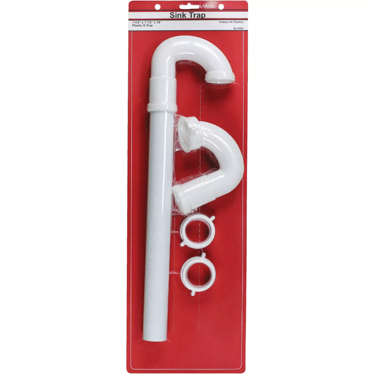 Lasco 1-1/2 In. OD White Plastic S-Trap - photo 2