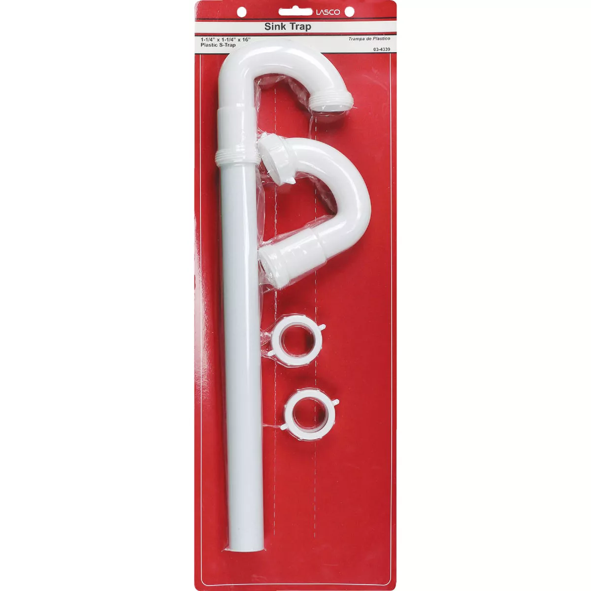 Lasco 1-1/4 In. OD White Plastic S-Trap - photo 2