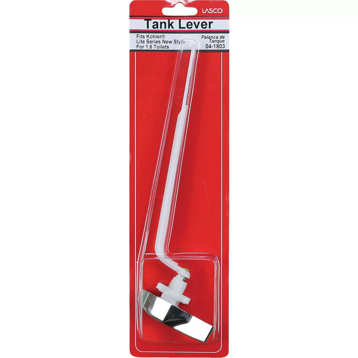 Lasco Side-Mount Chrome Tank Lever with Plastic Arm For Kohler - photo 2
