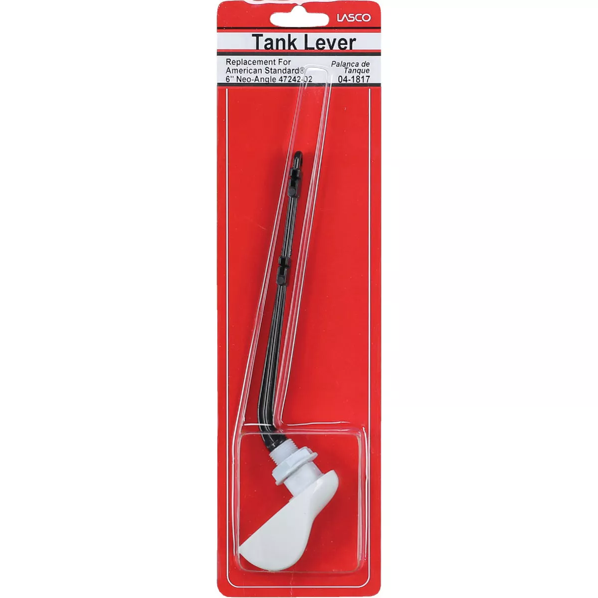 Lasco 45 Degree White Tank Lever with Plastic Arm For American Standard - photo 2