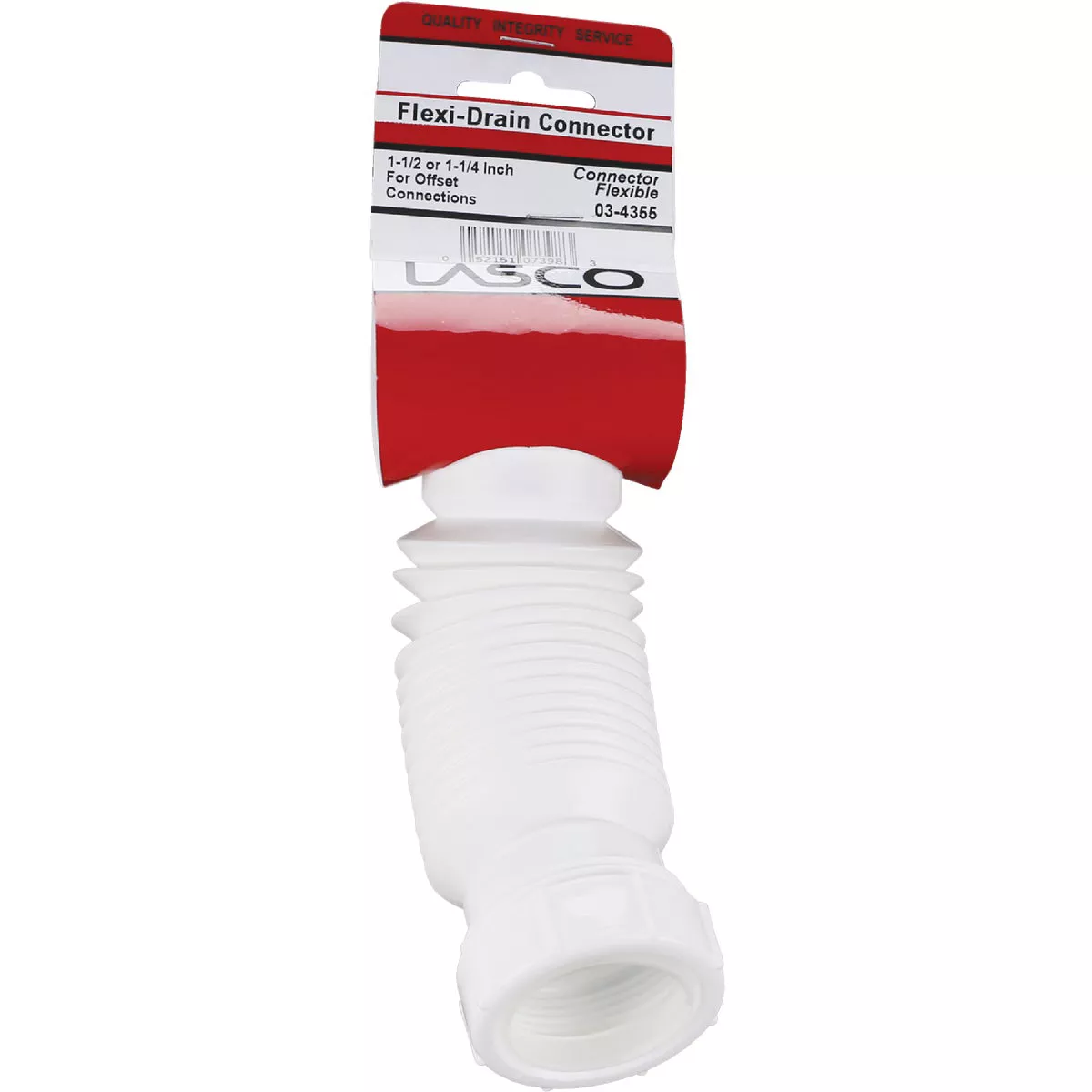Lasco 1-1/2 In. White Plastic Flexible Coupling - photo 2