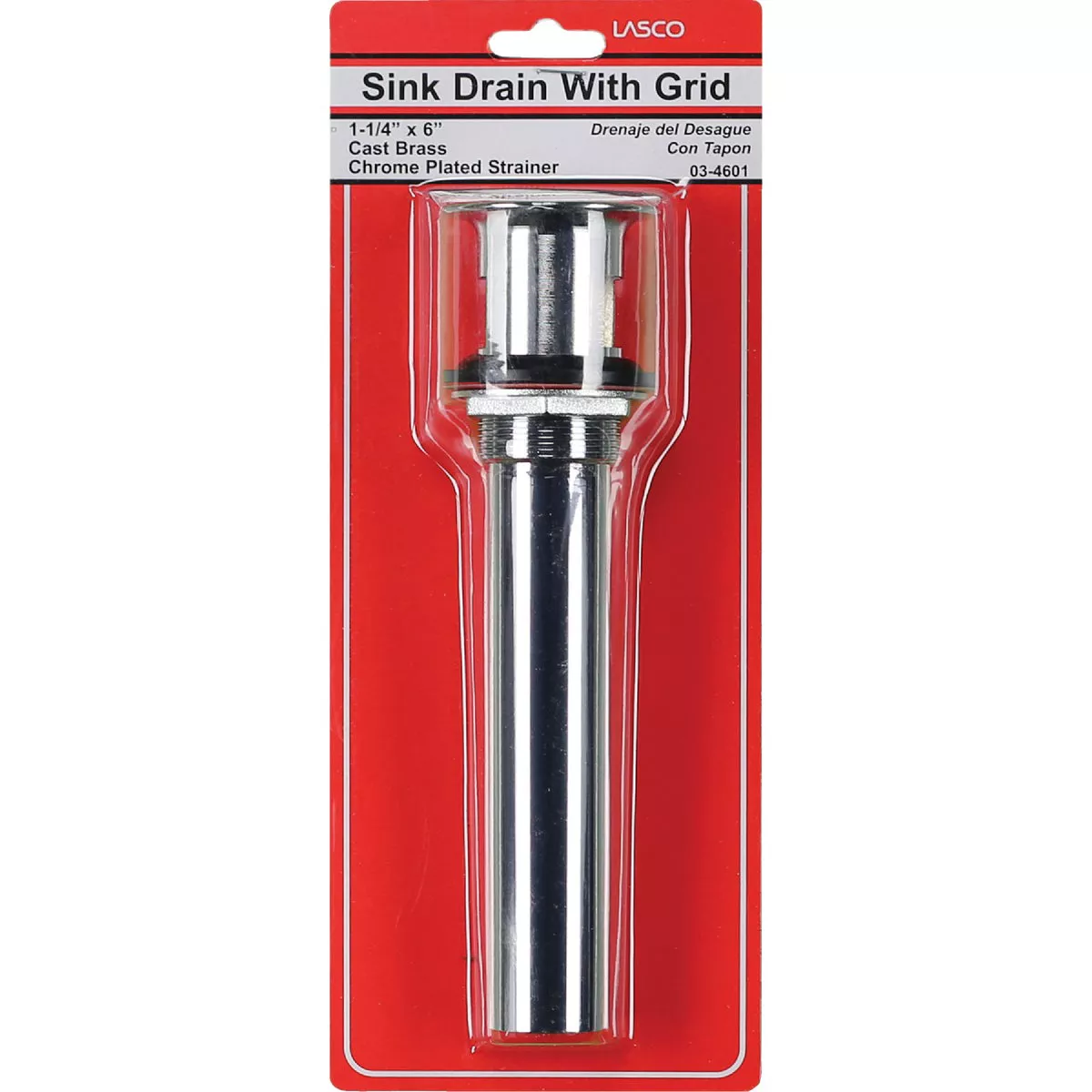 Lasco 1-1/4 In. Chrome-Plated Brass Bathroom Sink Drain with Grid Strainer - photo 2