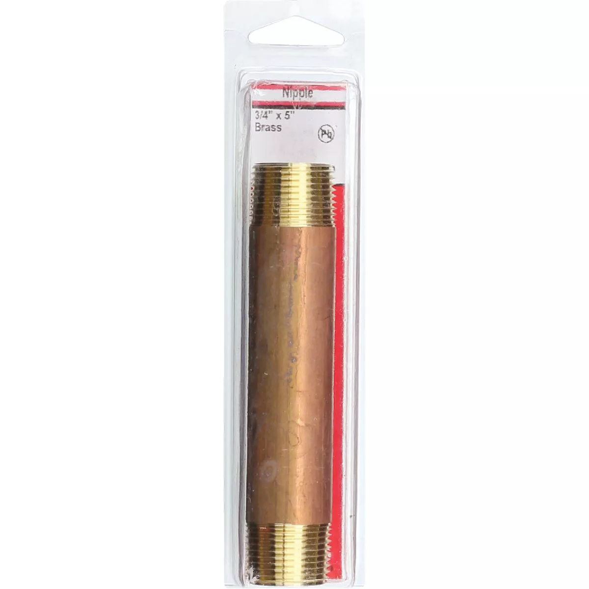 Lasco 3/4 In. x 5 In. Red Brass Nipple - photo 2