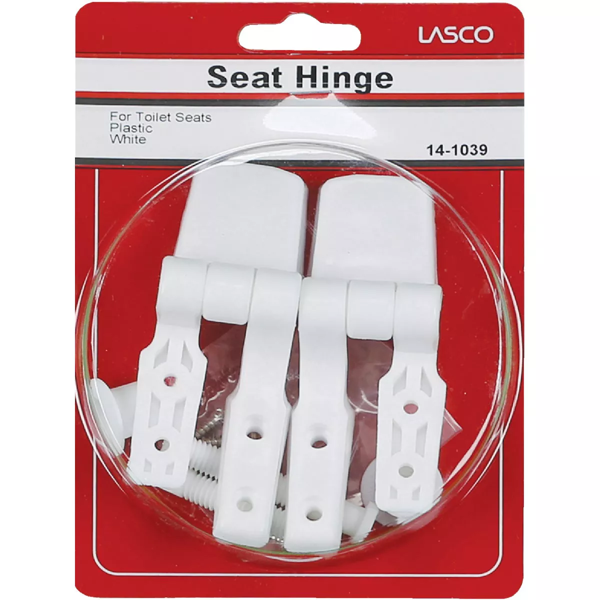 Lasco 3/8" x 2-1/2" White Plastic Toilet Seat Hinge for Bemis - photo 2