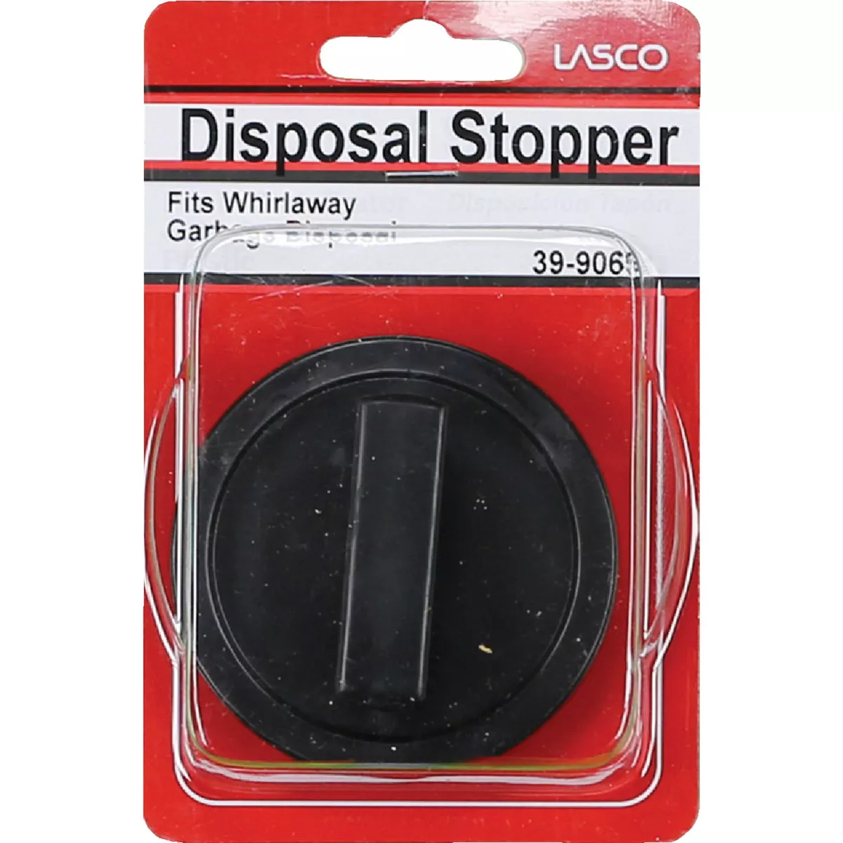 Lasco 3 In. Dia. Black Plastic Disposer Stopper - photo 2