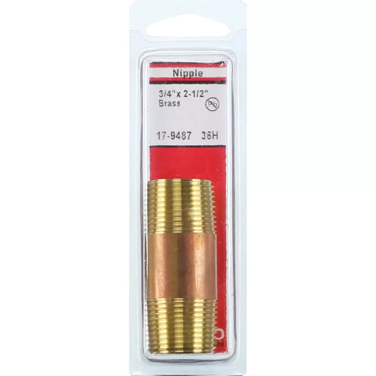 Lasco 3/4 In. x 2-1/2 In. Red Brass Nipple - photo 2