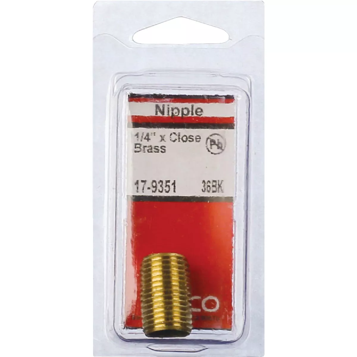 Lasco 1/4 In. x Close Brass Nipple - photo 2