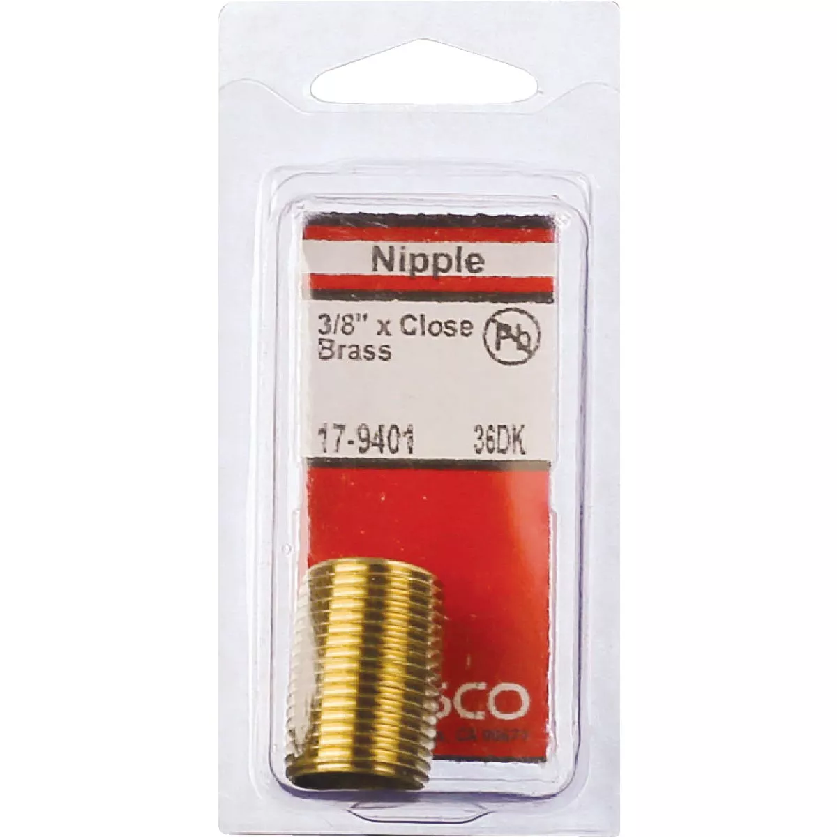 Lasco 3/8 In. x Close Brass Nipple - photo 2