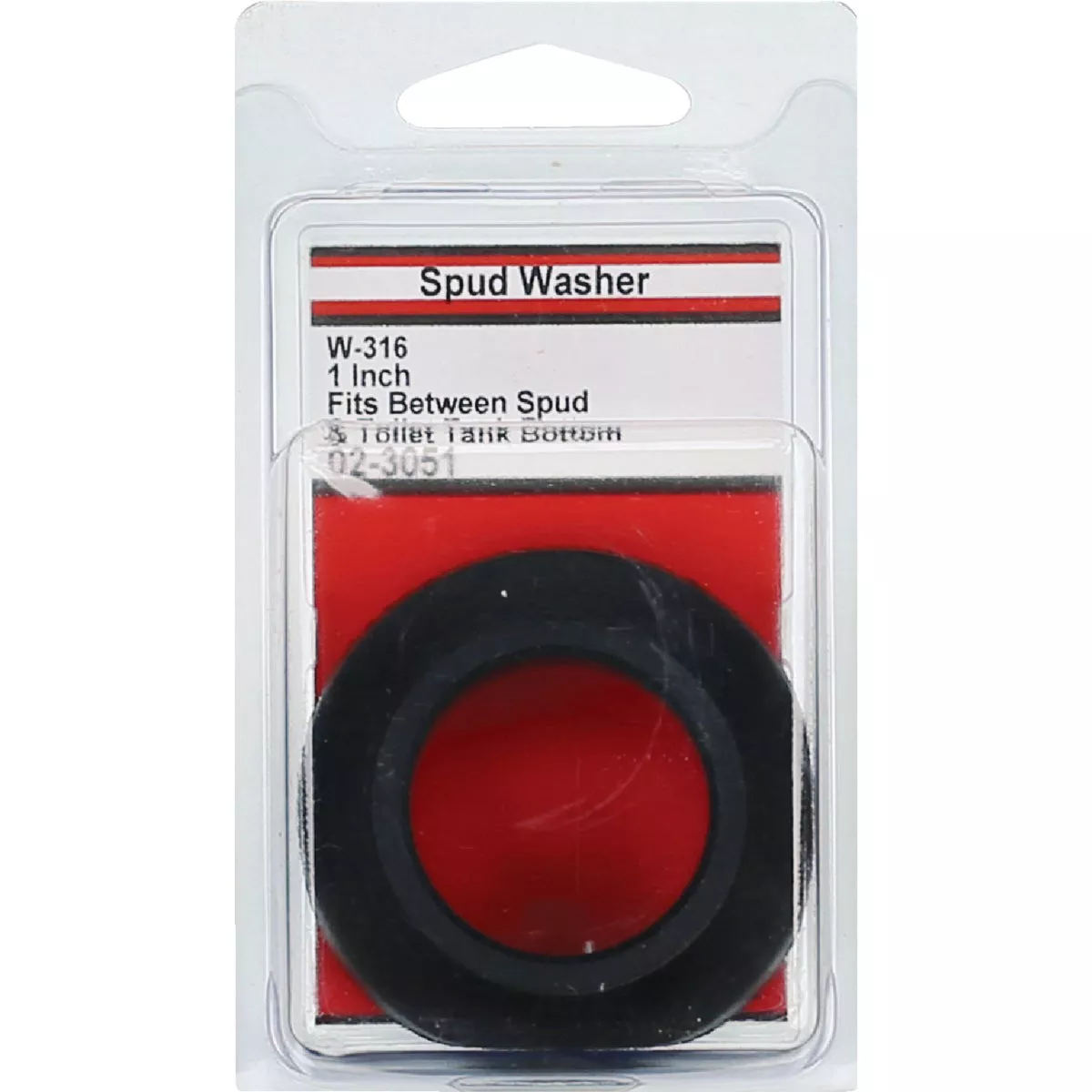 Lasco 1 In. Black Rubber Toilet Spud Flanged Washer - photo 2