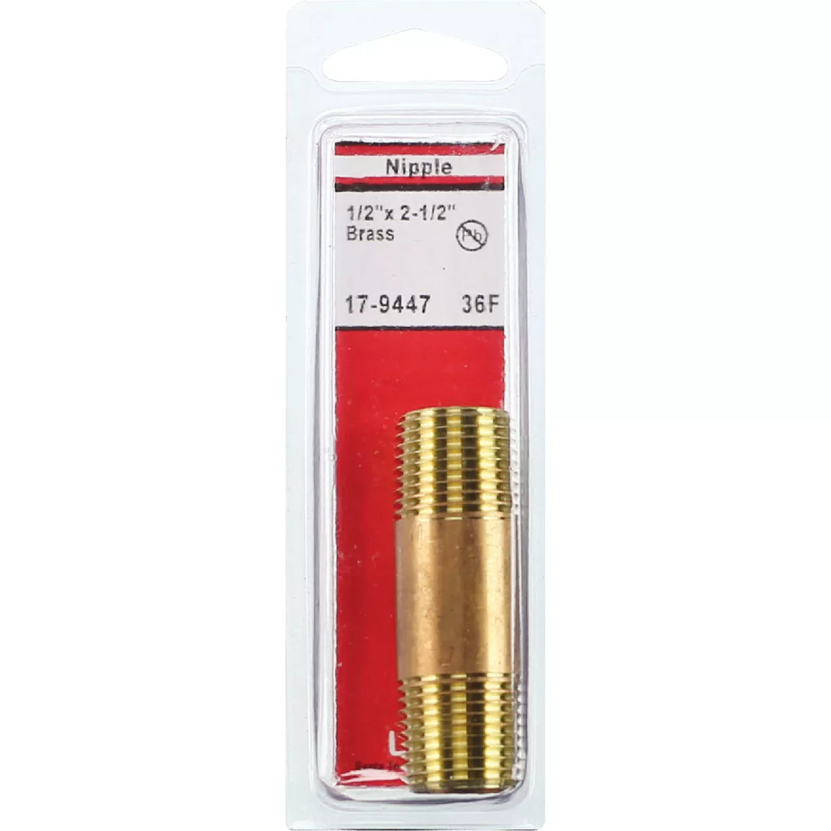 Lasco 1/2 In. x 2-1/2 In. Brass Nipple - photo 2