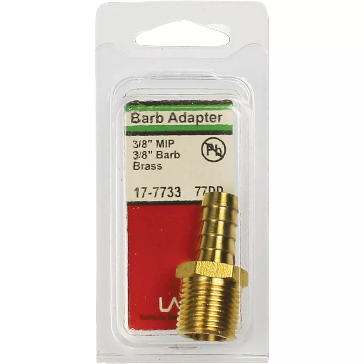 Lasco 3/8 In. MPT x 3/8 In. Brass Hose Barb Adapter - photo 2