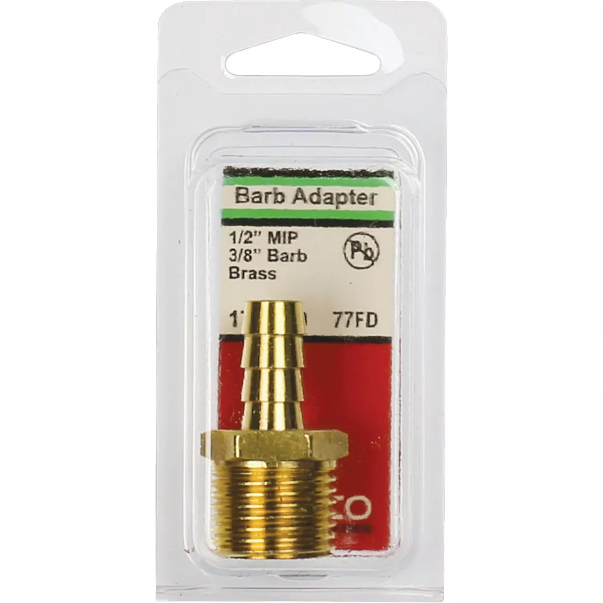 Lasco 1/2 In. MPT x 3/8 In. Brass Hose Barb Adapter - photo 2