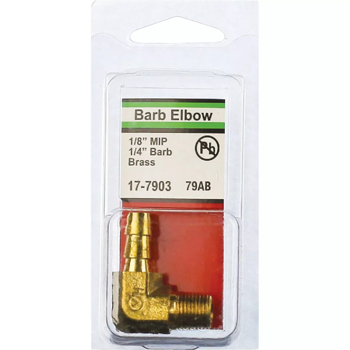 Lasco 1/8 In. MPT x 1/4 In. Hose Barbed 90 Deg. 90 Deg. Brass Elbow (1/4 Bend) - photo 2