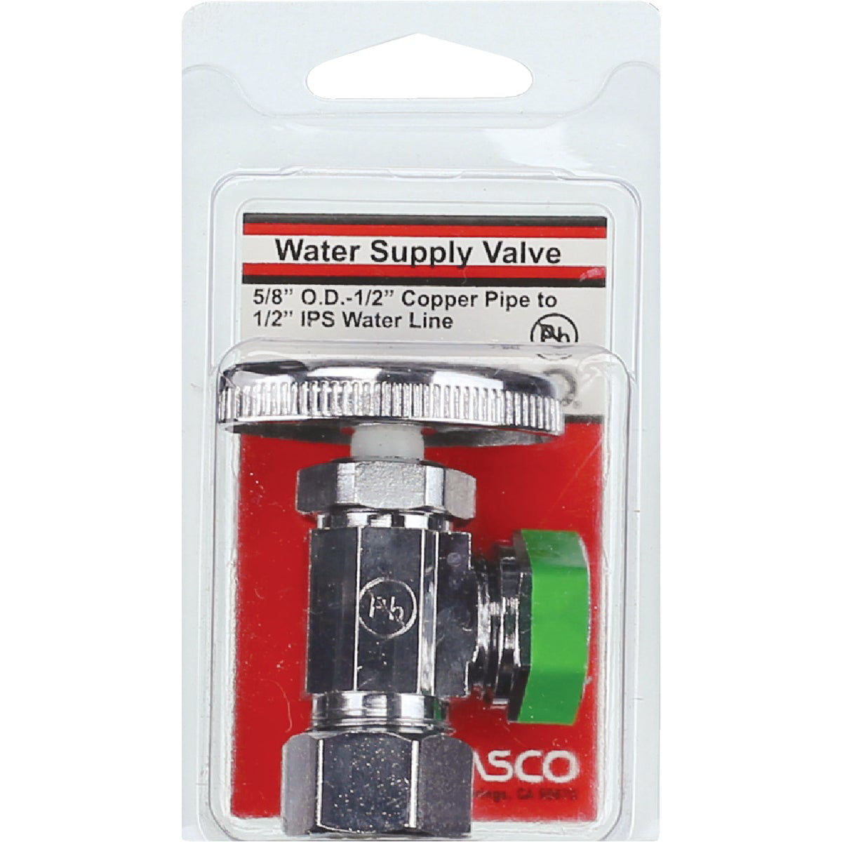 Lasco 5/8 In. Comp Inlet x 1/2 In. IP S-J Outlet Multi-Turn Style Angle ...