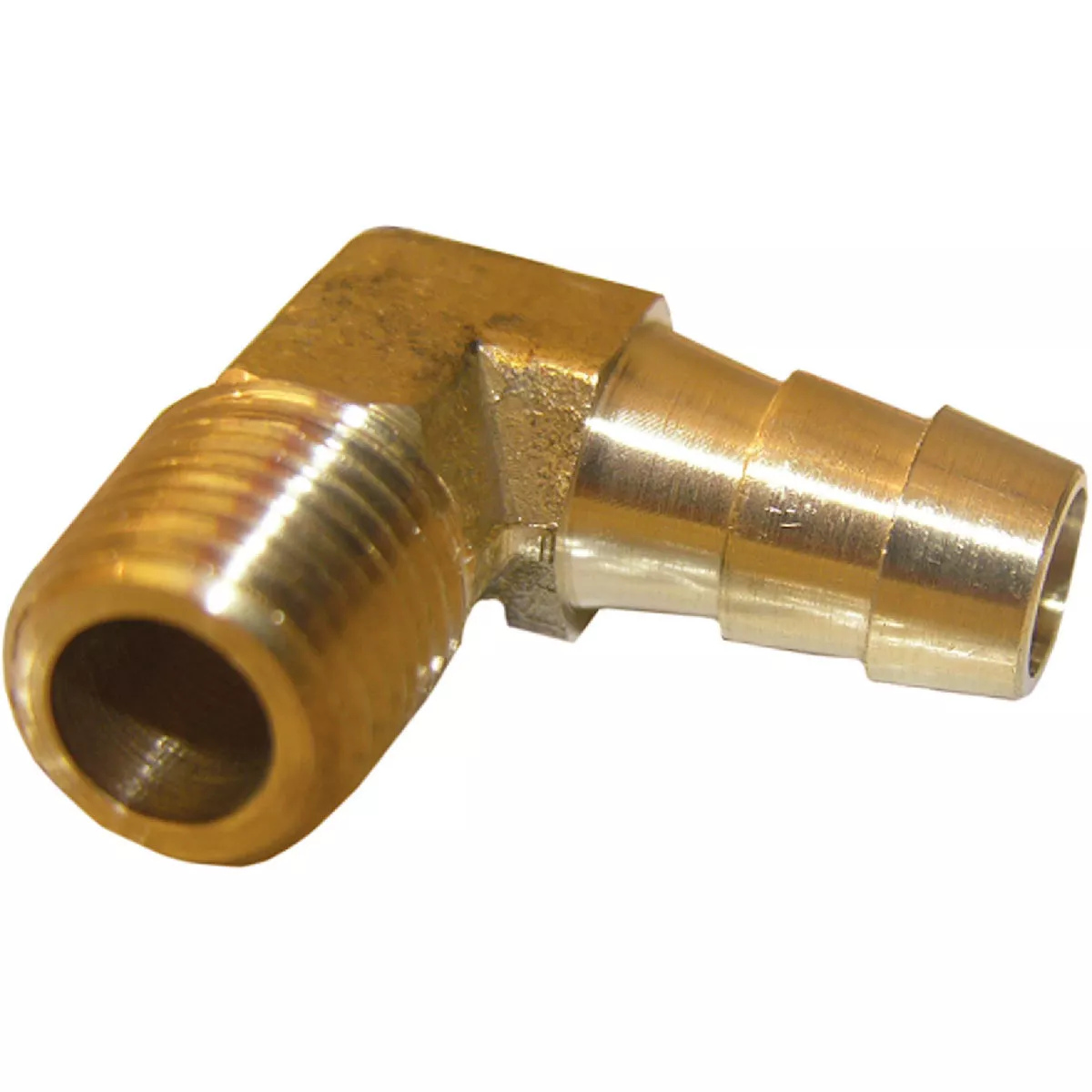 Lasco 3/8 In. MPT x 3/8 In. Hose Barbed 90 Deg. Brass Elbow (1/4 Bend)