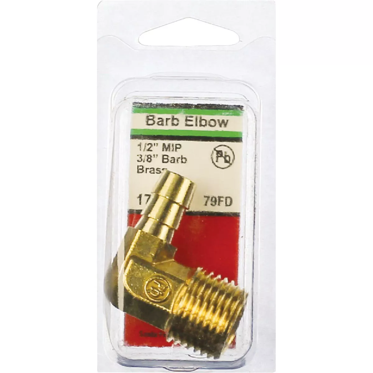 Lasco 1/2 In. MPT x 3/8 In. Hose Barbed 90 Deg. Brass Elbow (1/4 Bend) - photo 2