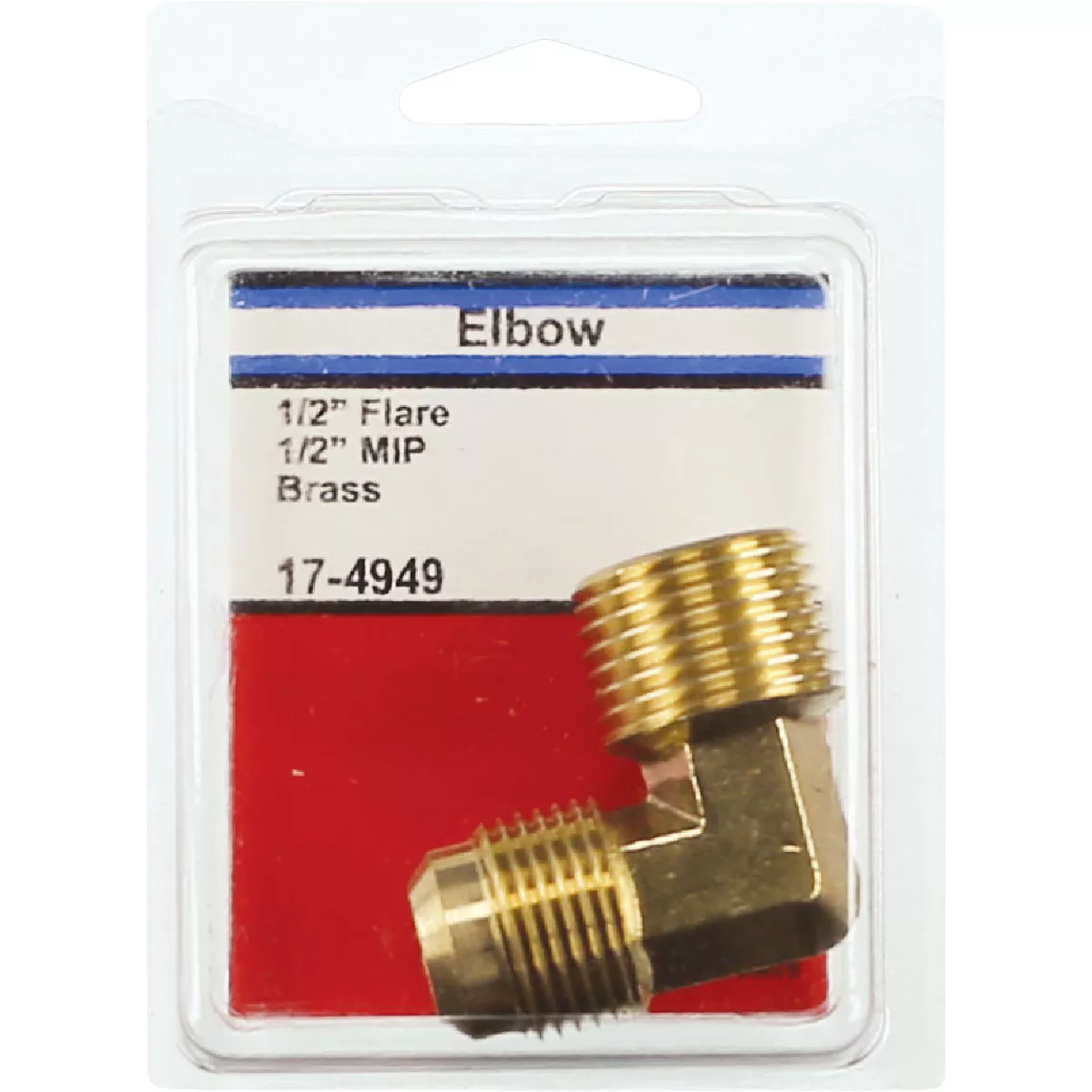 Lasco 1/2 In. MFL x 1/2 In. MPT 90 Deg. Flare Brass Elbow (1/4 Bend) - photo 2